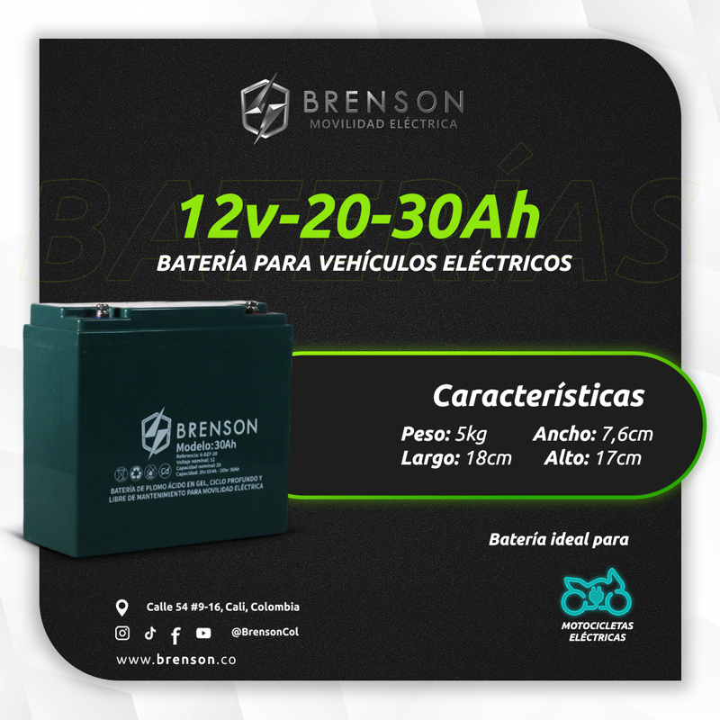 Batería 12V 20-30Ah