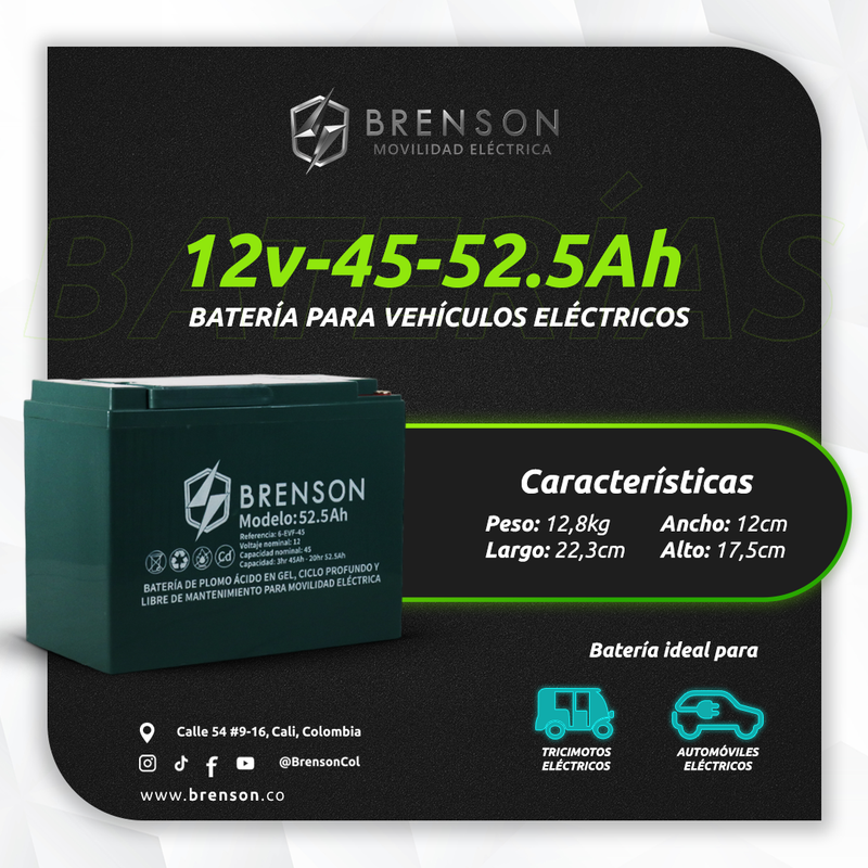 Batería 12V 45-52Ah