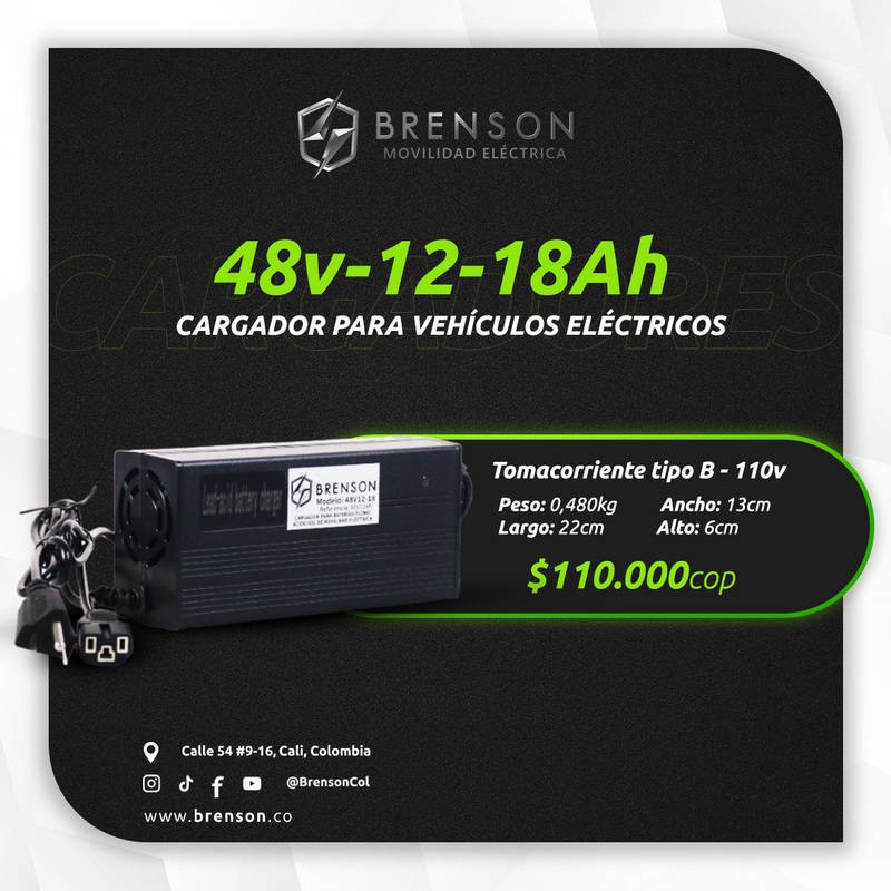 Cargador 48V – 12-18Ah